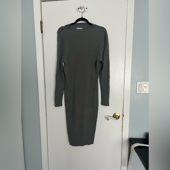 H&M Dresses Nwt Hm Grey Knot Long Dress Poshmark